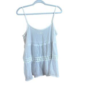 Hollister Women's White Shear This Strap Top